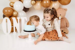 Prvi rodjendan studijsko fotografisanje Bijeljina, cake smash